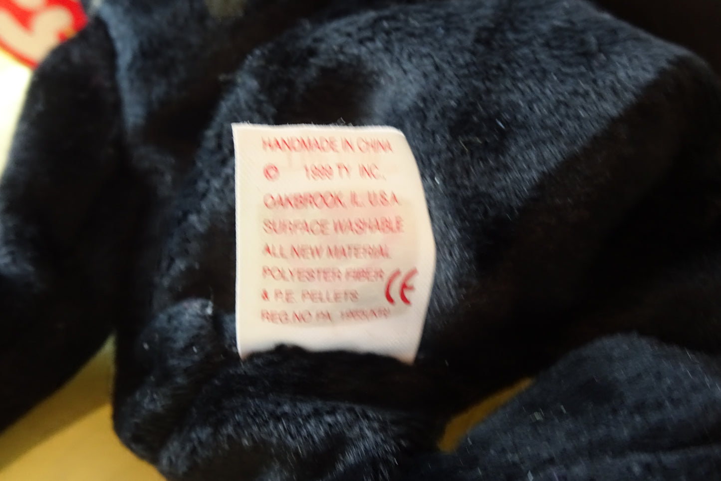 Ty Beanie Baby THE END BEAR With Errors, flat tag so limited edition, GREAT