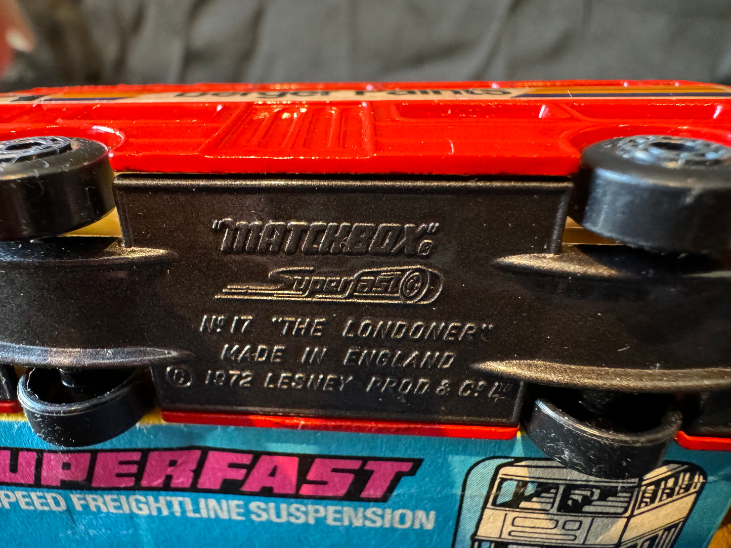 Vintage 1972 Matchbox Superfast No. 17 The Londoner Lesney Made in England, MINT