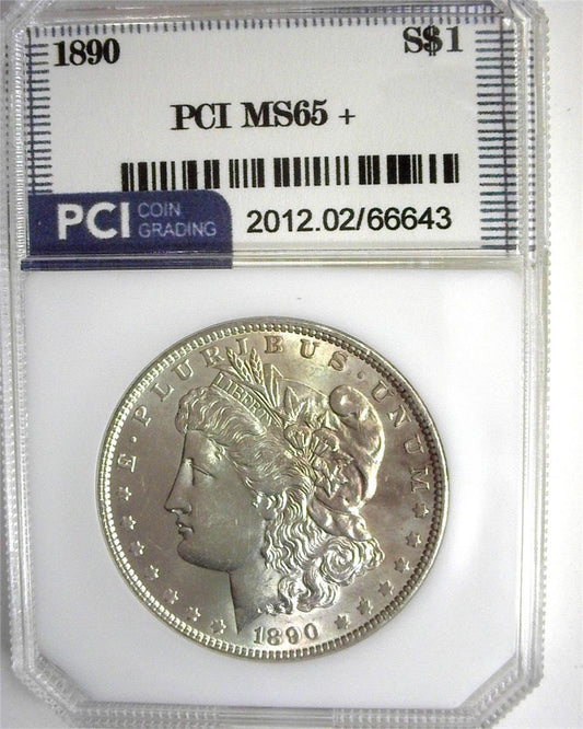 1890 S Morgan Dollar MS65 + Graded by PCI in February of 2012