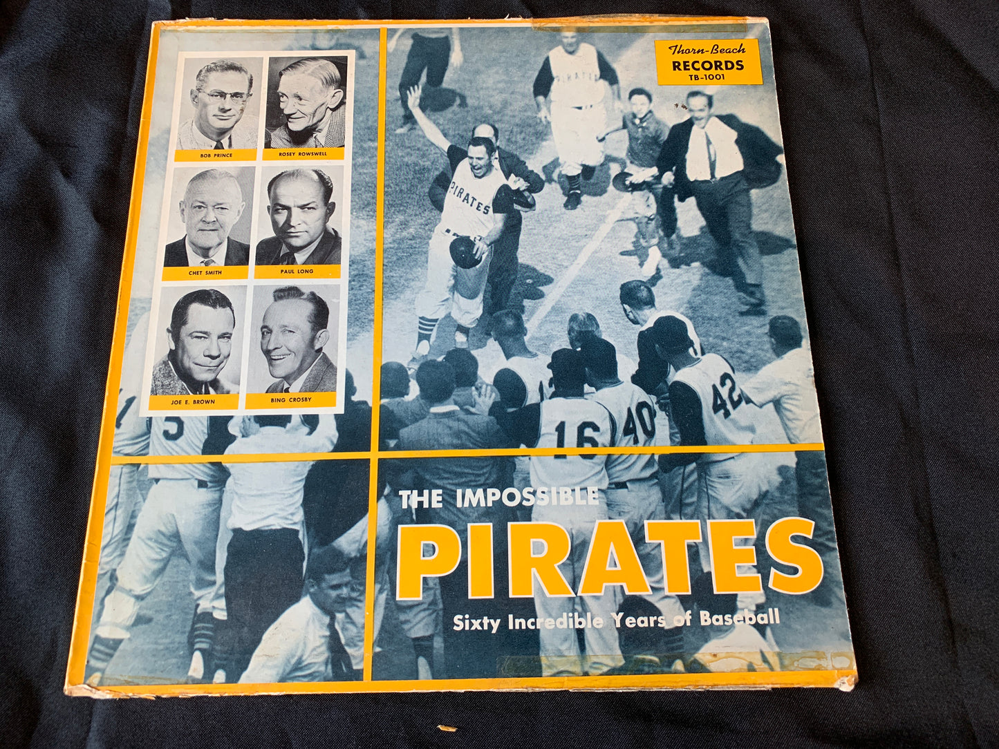 The Impossible Pittsburgh Pirates, 60 Years in Baseball Vinyl Album, vintage.