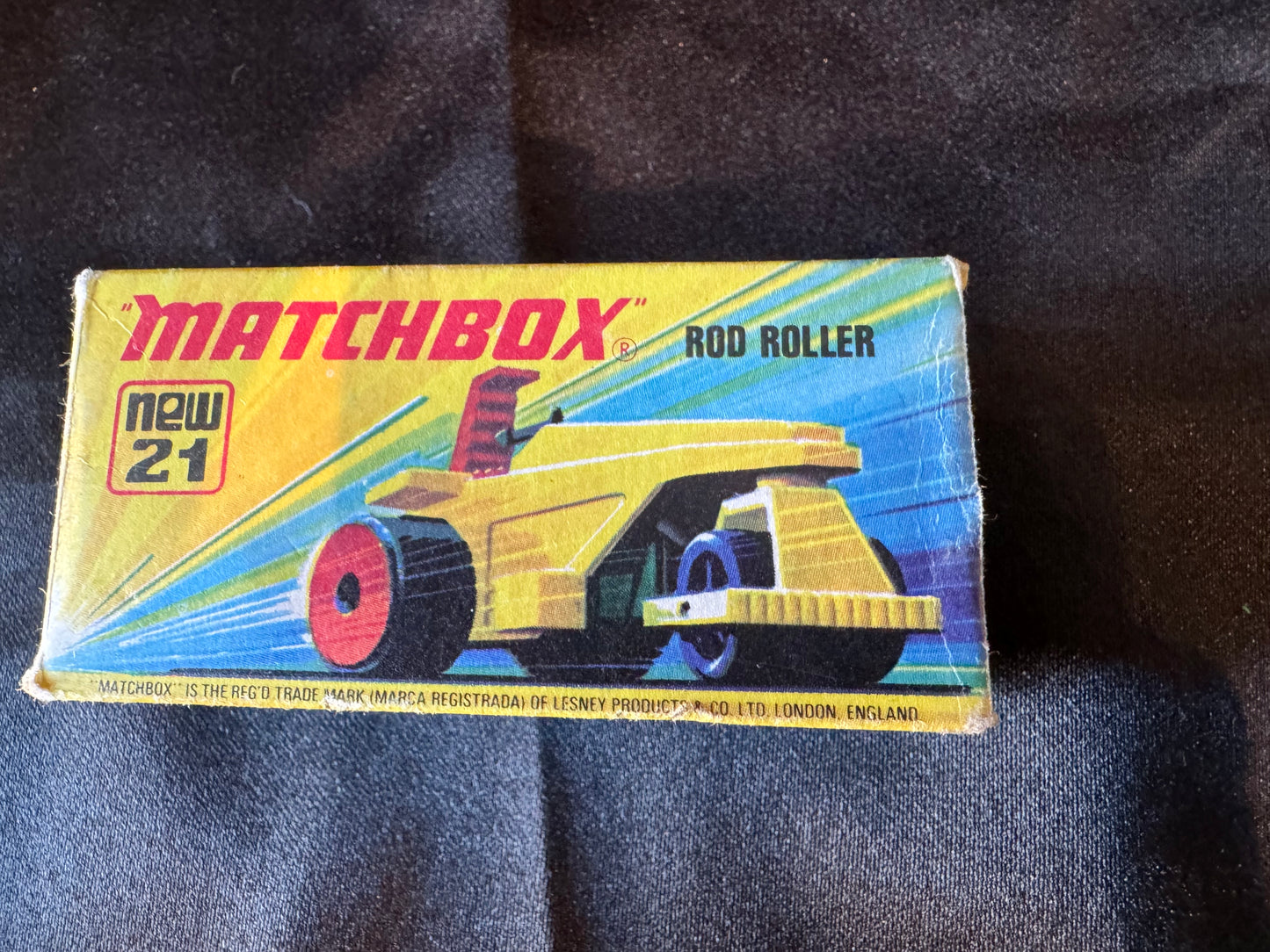 Vintage MATCHBOX #21 Rod Roller 1972, MINT condition, great find!