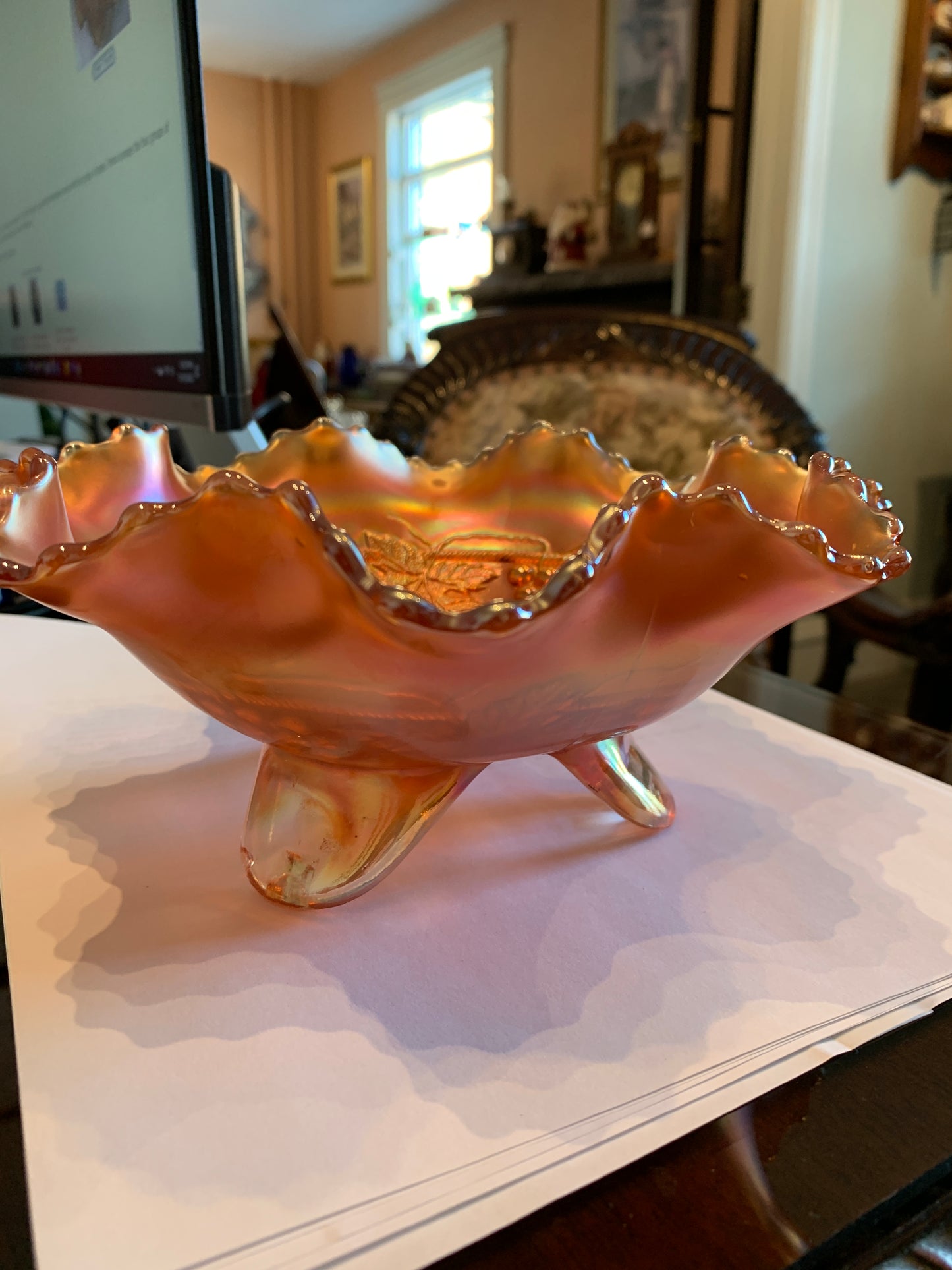 Fenton Grape and Cable Bowl